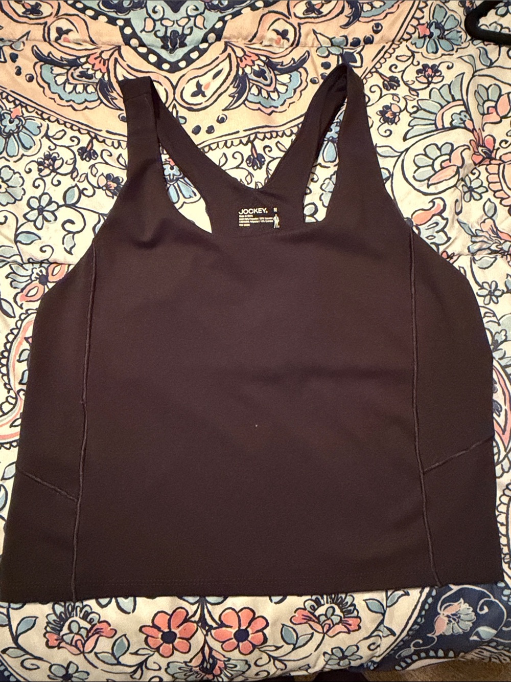 Jockey Black Racerback Camisole Tank